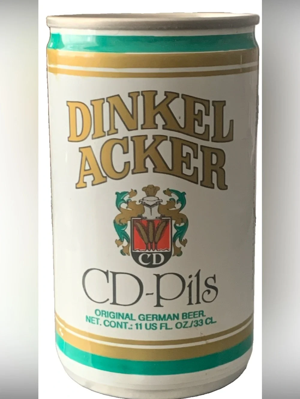 Vintage Beer Can Dinkel Acker CD Pils Original German Beer Empty Aluminum Can